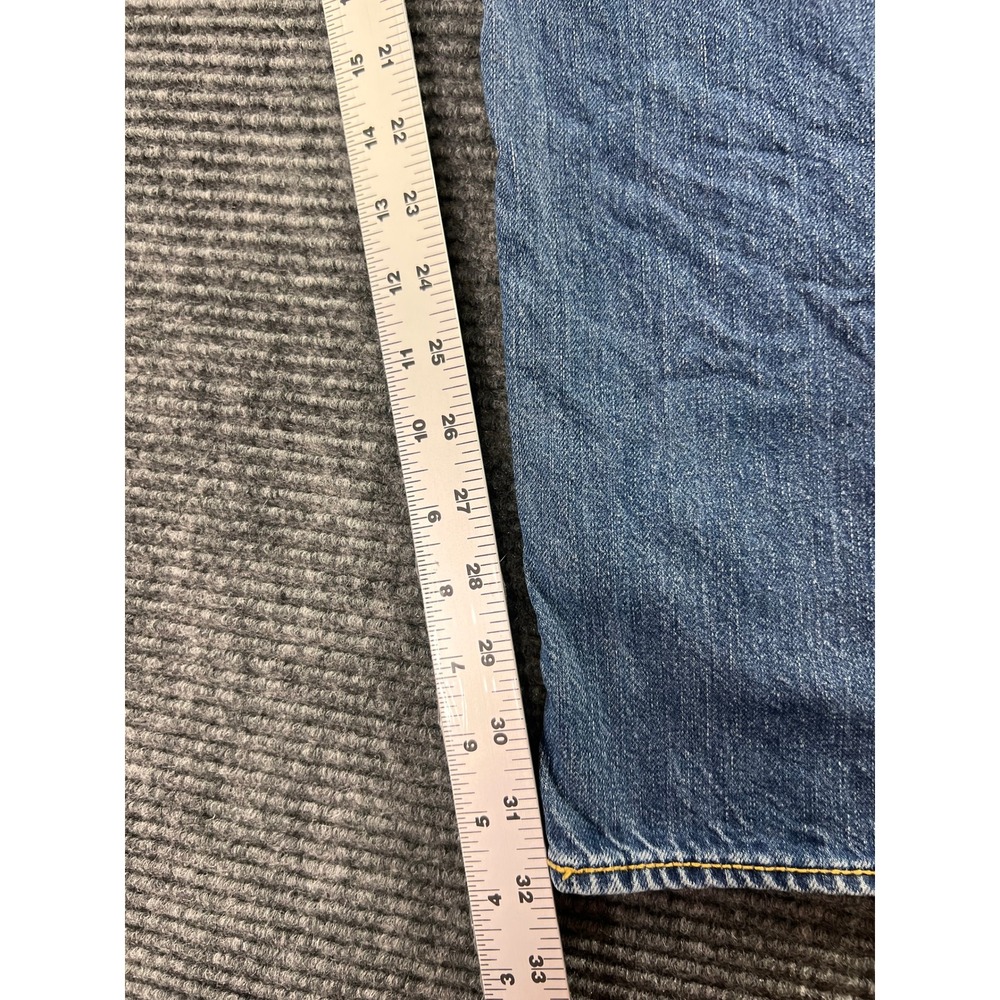 Levi's 504 Straight Leg Jeans Mens 36x34 Blue Medium Wash Red Tab Denim - Picture 5 of 12